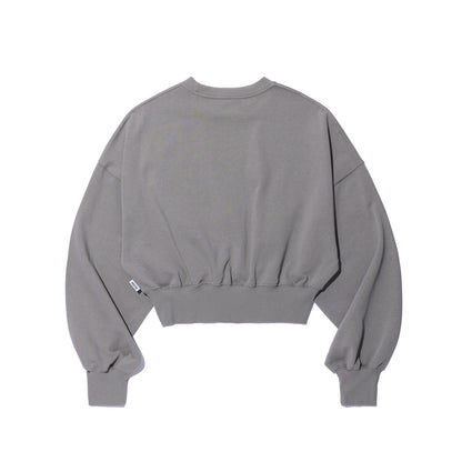 Women's Fisher Logo Crop Sweatshirt (Grey)