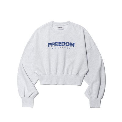 Women's Fisher Logo Crop Sweatshirt (Melange)