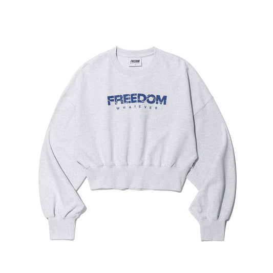 Women's Fisher Logo Crop Sweatshirt (Melange)