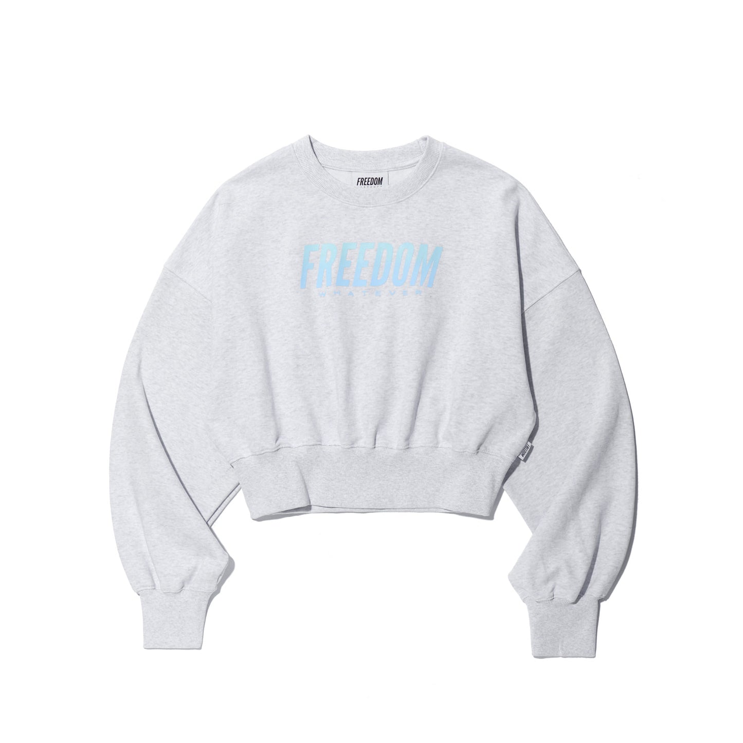Women's Gradient Logo Crop Sweatshirt (Melange)