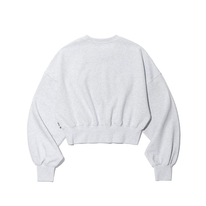 Women's Gradient Logo Crop Sweatshirt (Melange)