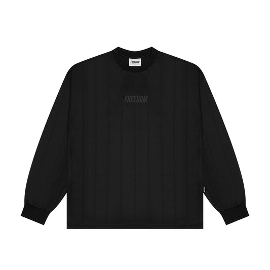 Freedom logo coated mesh long sleeve (black)