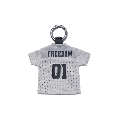 Mini Rugby Keyring (Gray)