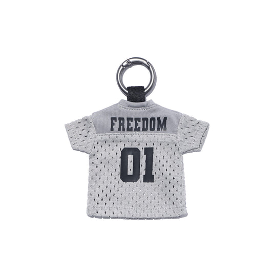 Mini Rugby Keyring (Gray)