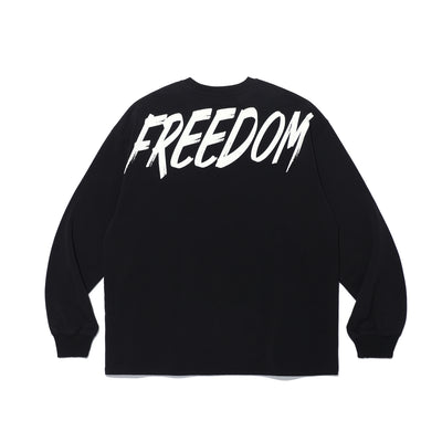 Freedom Back Print Long Sleeve (Black)
