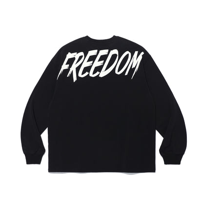 Freedom Back Print Long Sleeve (Black)