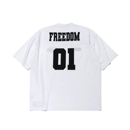 Freedom Mesh Rugby Jersey (White/Black)
