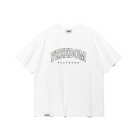 Freedom Arch Logo Semi-Overfit T-Shirt (White)