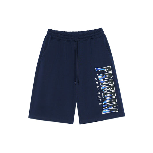 Flame Logo Bermuda Shorts (Navy)