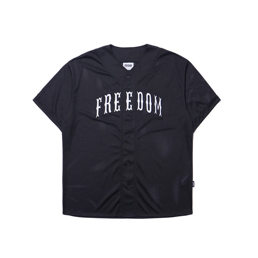 Mesh Baseball Jersey (Black)