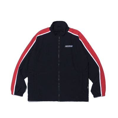 Side Line Windbreaker Jacket (Black/Red)