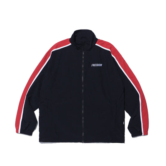 Side Line Windbreaker Jacket (Black/Red)