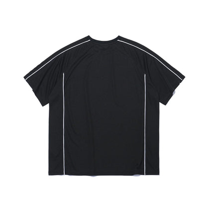 Olympia Line Panel Short Sleeve T-Shirt (Black)