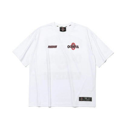 Olympia Small Logo All Mesh Short Sleeve T-Shirt (White)